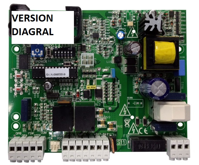 Carte Sprint 11 + récepteur pour coulissant  DIAGRAL 24V